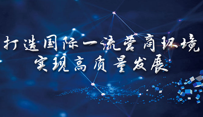 打造國(guó)際一流營(yíng)商環(huán)境 實(shí)現(xiàn)高質(zhì)量發(fā)展